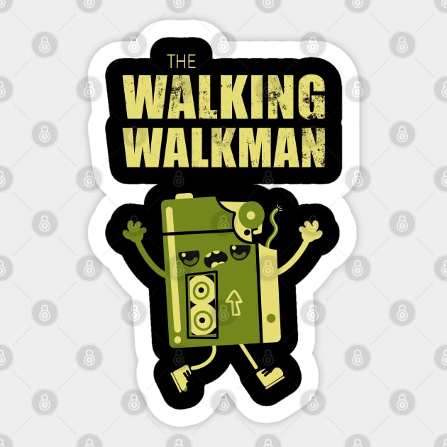 Walking Walkman Sticker by Mushita